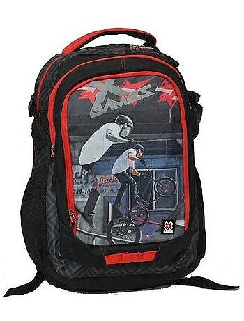 Rugzak écolier X-GAMES 48 cm – vakken met ritssluiting en zijvakken