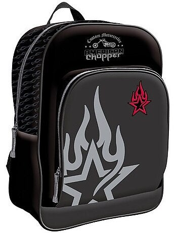 Rugzak grafisch 37 cm American Chopper zwart met rits