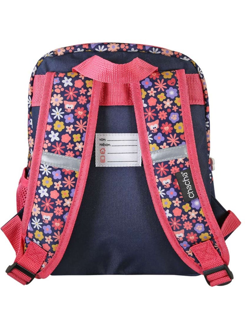 Rugzak 'Hond en Kat' – Baby Chacha voor de kleuterschool - 1 vak – 30 cm Blauw Roze - Kiabi