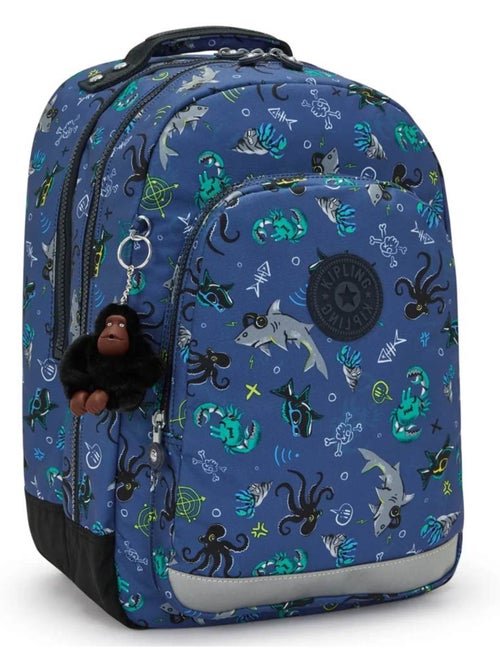 Rugzak Kipling Class Room 43 cm Undersea Party met vak 15 - Kiabi Rugzak Kipling Class Room 43 cm Undersea Party met vak 15 - Kiabi