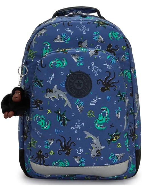 Rugzak Kipling Class Room 43 cm Undersea Party met vak 15 - Kiabi Rugzak Kipling Class Room 43 cm Undersea Party met vak 15 - Kiabi