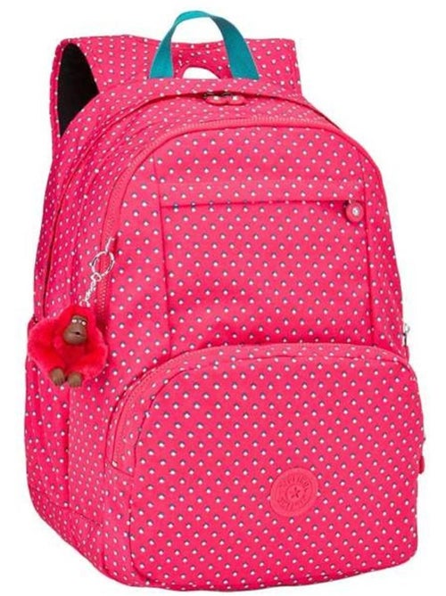 Rugzak Kipling Hahnee motief stippen met 2 vakken met ritssluiting 47 cm - Kiabi Rugzak Kipling Hahnee motief stippen met 2 vakken met ritssluiting 47 cm - Kiabi