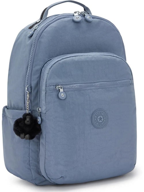 Rugzak Kipling Seoul Blue Stone 44 cm - beschermend vak voor computer - Kiabi Rugzak Kipling Seoul Blue Stone 44 cm - beschermend vak voor computer - Kiabi