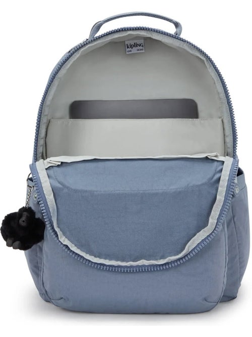 Rugzak Kipling Seoul Blue Stone 44 cm - beschermend vak voor computer - Kiabi Rugzak Kipling Seoul Blue Stone 44 cm - beschermend vak voor computer - Kiabi