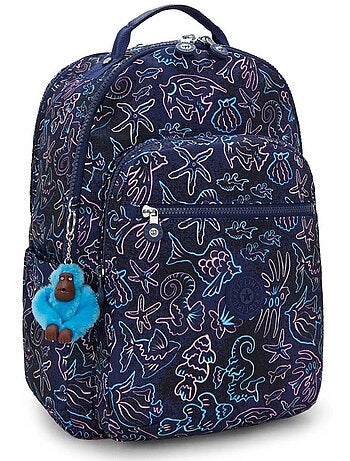 Rugzak Kipling Seoul College Extra Disco Fish 44 cm - Vak voor computer