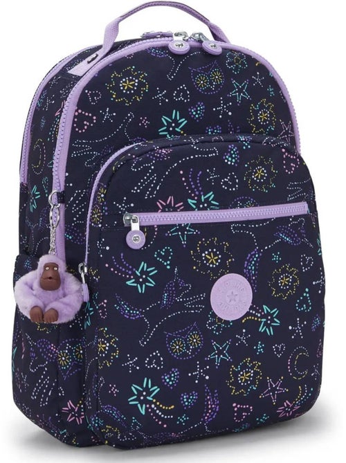 Rugzak Kipling SEOUL LAP Unicorn Star met vak voor computer 44 cm - Kiabi Rugzak Kipling SEOUL LAP Unicorn Star met vak voor computer 44 cm - Kiabi