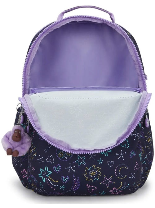 Rugzak Kipling SEOUL LAP Unicorn Star met vak voor computer 44 cm - Kiabi Rugzak Kipling SEOUL LAP Unicorn Star met vak voor computer 44 cm - Kiabi