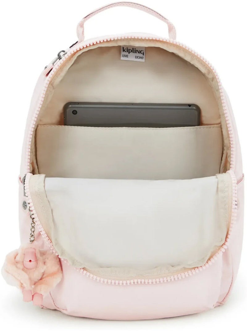 Rugzak Kipling Seoul S 14 L met vak 13 pouces Roze - Kiabi