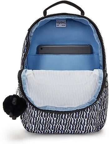Rugzak Kipling Seoul S Holiday Waves 35 cm - met vak protectrice voor tablet
