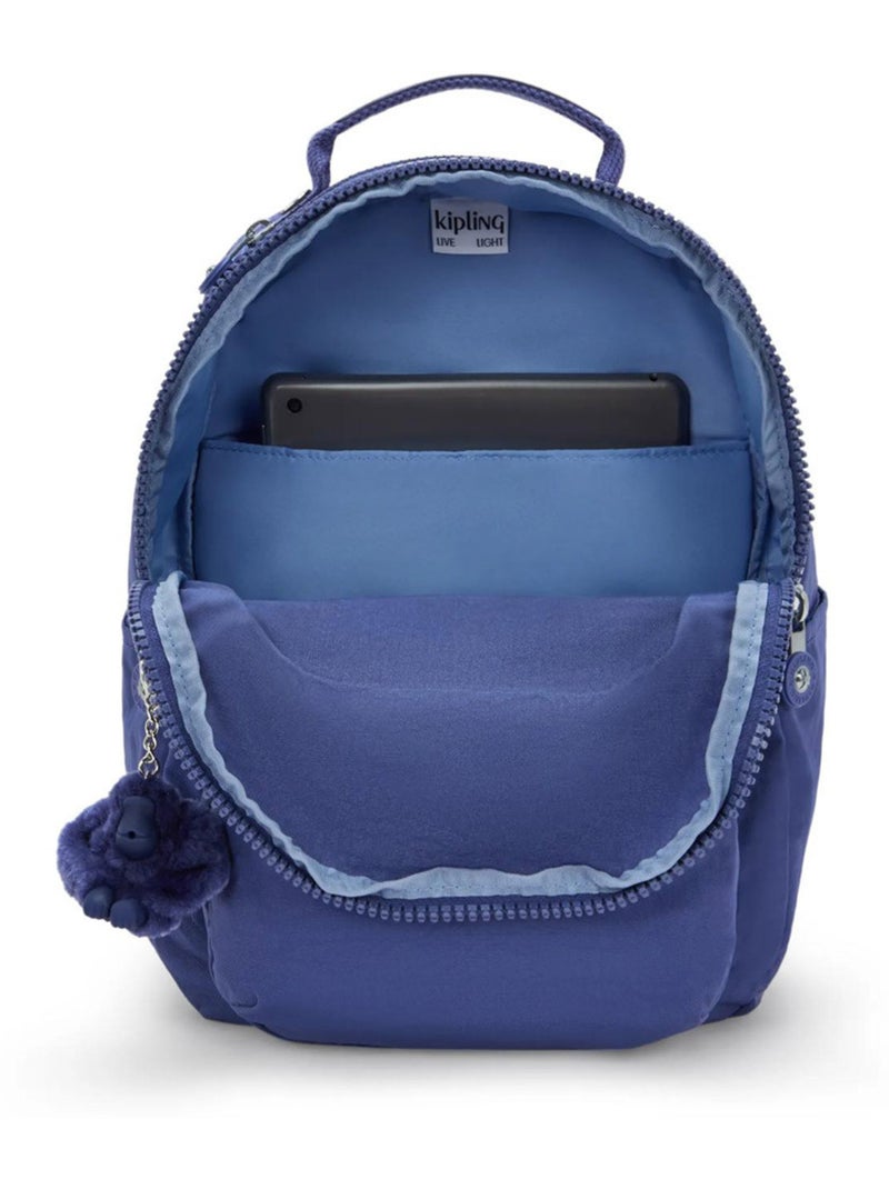 Rugzak Kipling Seoul S Ocean blue 35 cm - met vak protectrice voor tablet Blauw - Kiabi