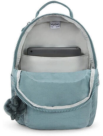 Rugzak Kipling Seoul S Relaxed Grey 35 cm - met vak protectrice voor tablet