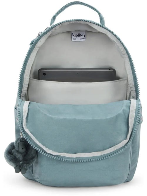 Rugzak Kipling Seoul S Relaxed Grey 35 cm - met vak protectrice voor tablet - Kiabi