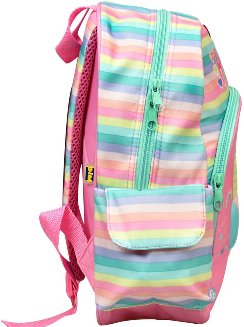 Rugzak kleuters 3D eenhoorn van polyester Fisher – Price Wit Roze Blauw - Kiabi