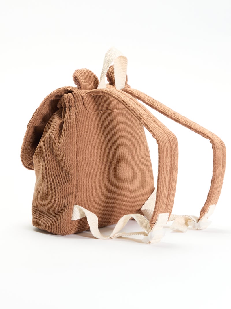Rugzak met dierenlook en oren Bruin - Kiabi
