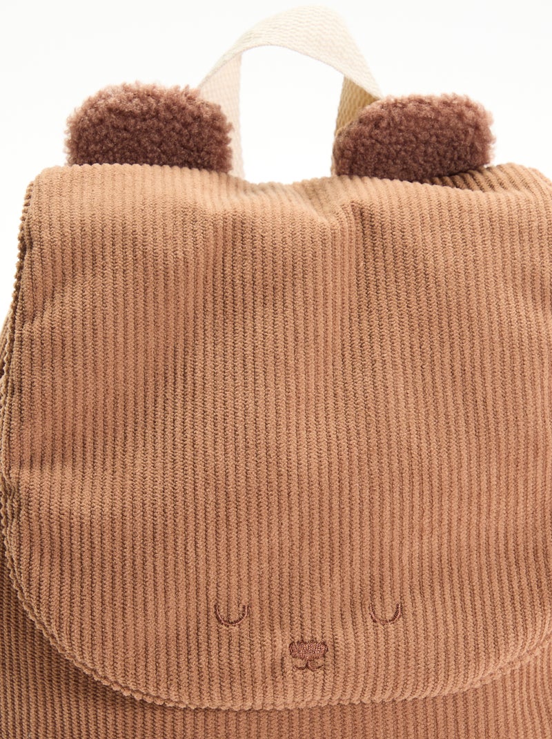 Rugzak met dierenlook en oren Bruin - Kiabi