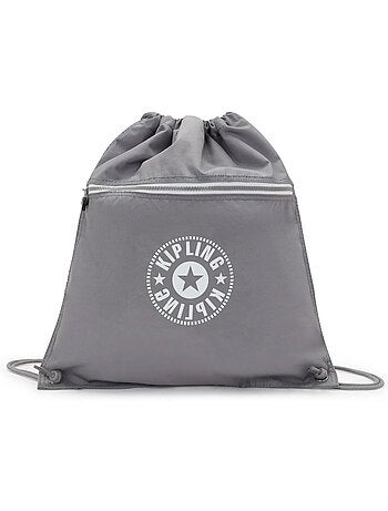 Rugzak met koord Supertaboo 'Singe' – grijs Inviting Grey – Kipling