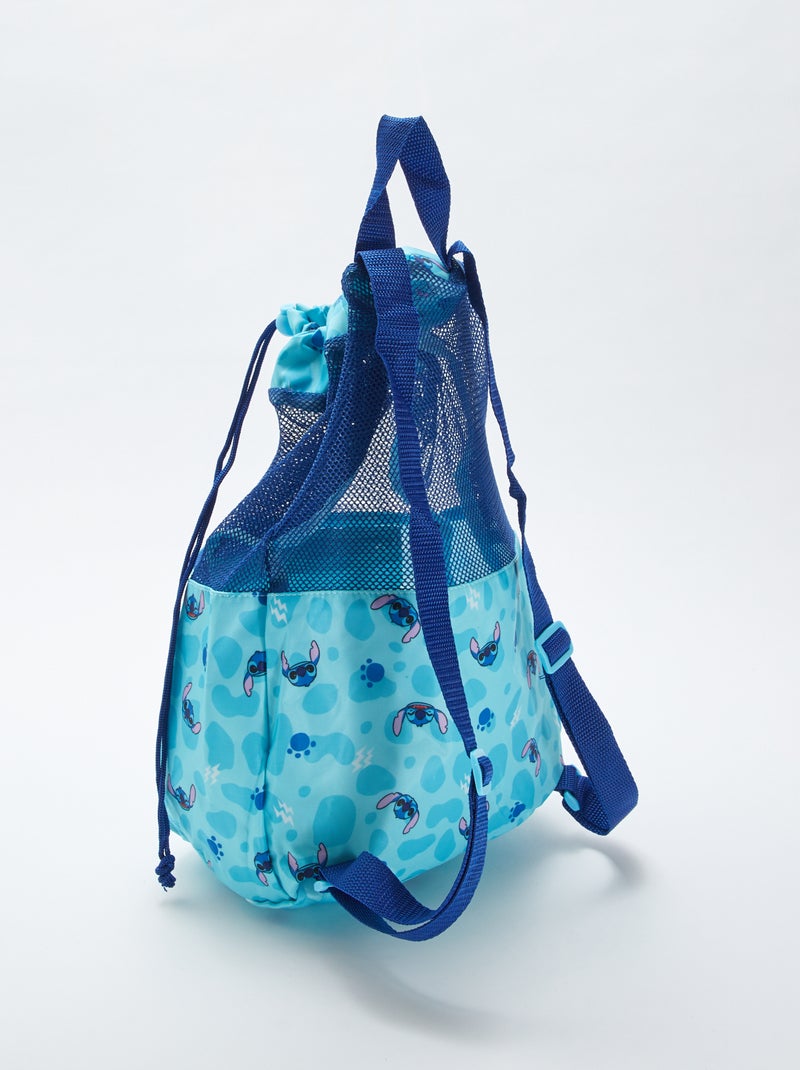 Rugzak met trekkoordjes 'Stitch' 'Disney' BLAUW - Kiabi