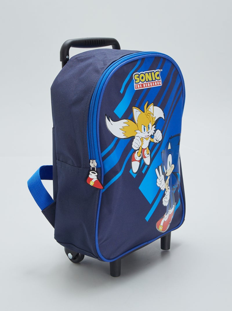 Rugzak met wieltjes 'Sonic' blauw - Kiabi