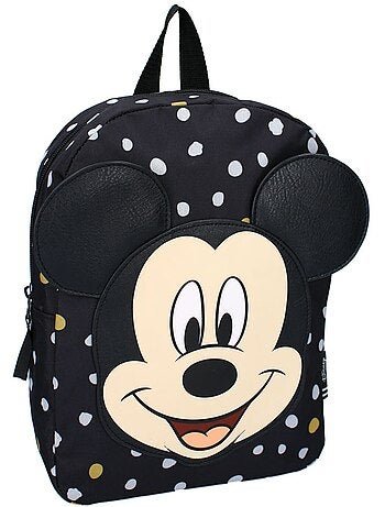 Rugzak Mickey Mouse met appliqué PU en motief stippen