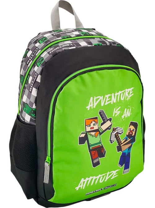 Rugzak Minecraft motief gepixeliseerd polyester Premium - Kiabi