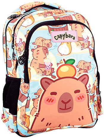 Rugzak mini CMP capybara 43 cm motief dieren met vakken met ritssluiting