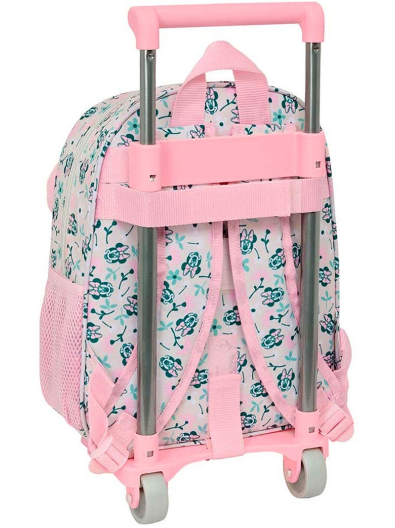 Rugzak Minnie afneembaar met wieltjes 34 cm Wit Donker Roze Grijs - Kiabi