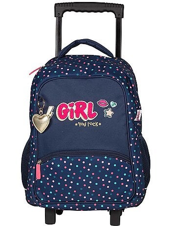 Rugzak op wieltjes - 2 vakken - KIP GIRL