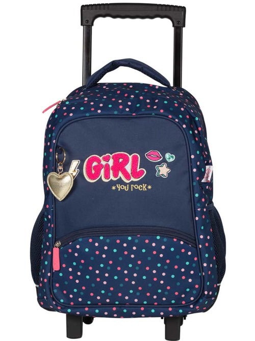 Rugzak op wieltjes - 2 vakken - KIP GIRL - Kiabi Rugzak op wieltjes - 2 vakken - KIP GIRL - Kiabi