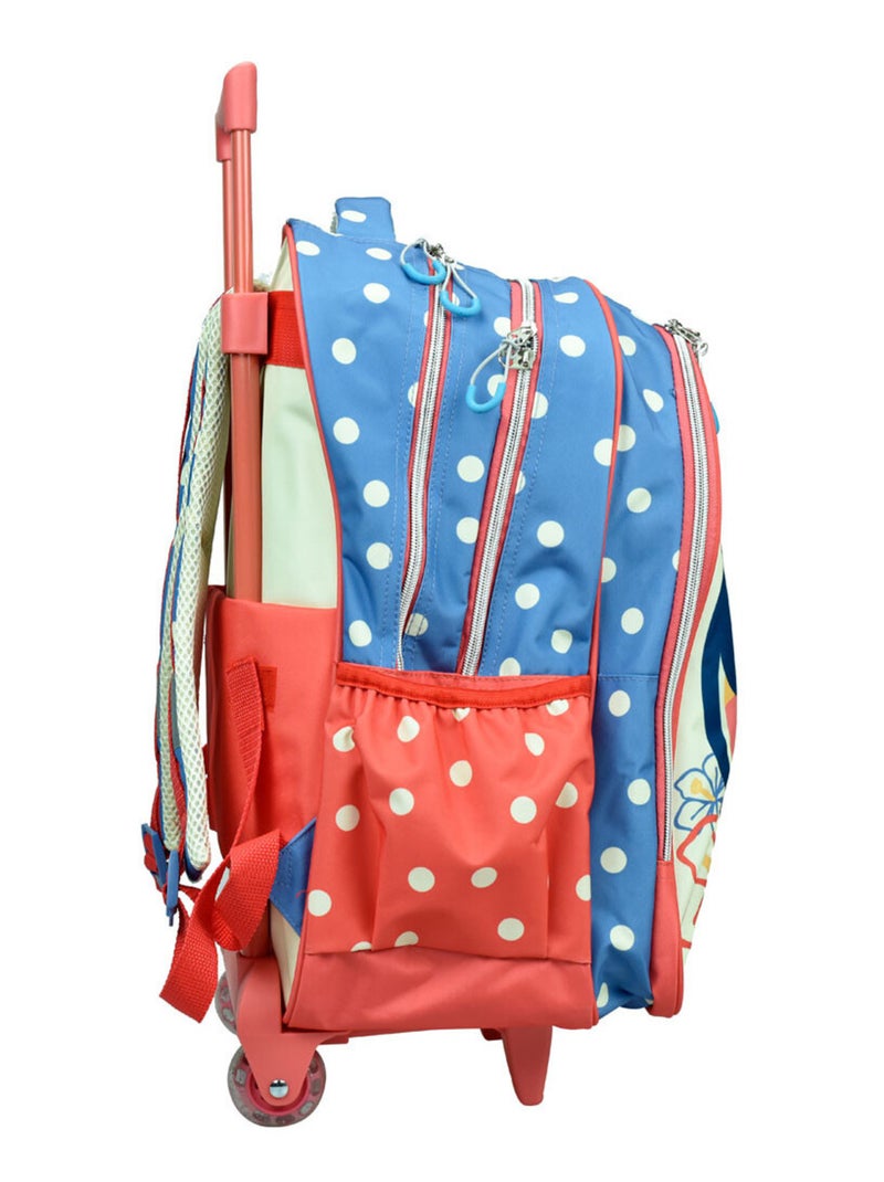 Rugzak op wieltjes - Bedrukt Minnie Flowers - Licentie Disney Roze/Multicolor - Kiabi