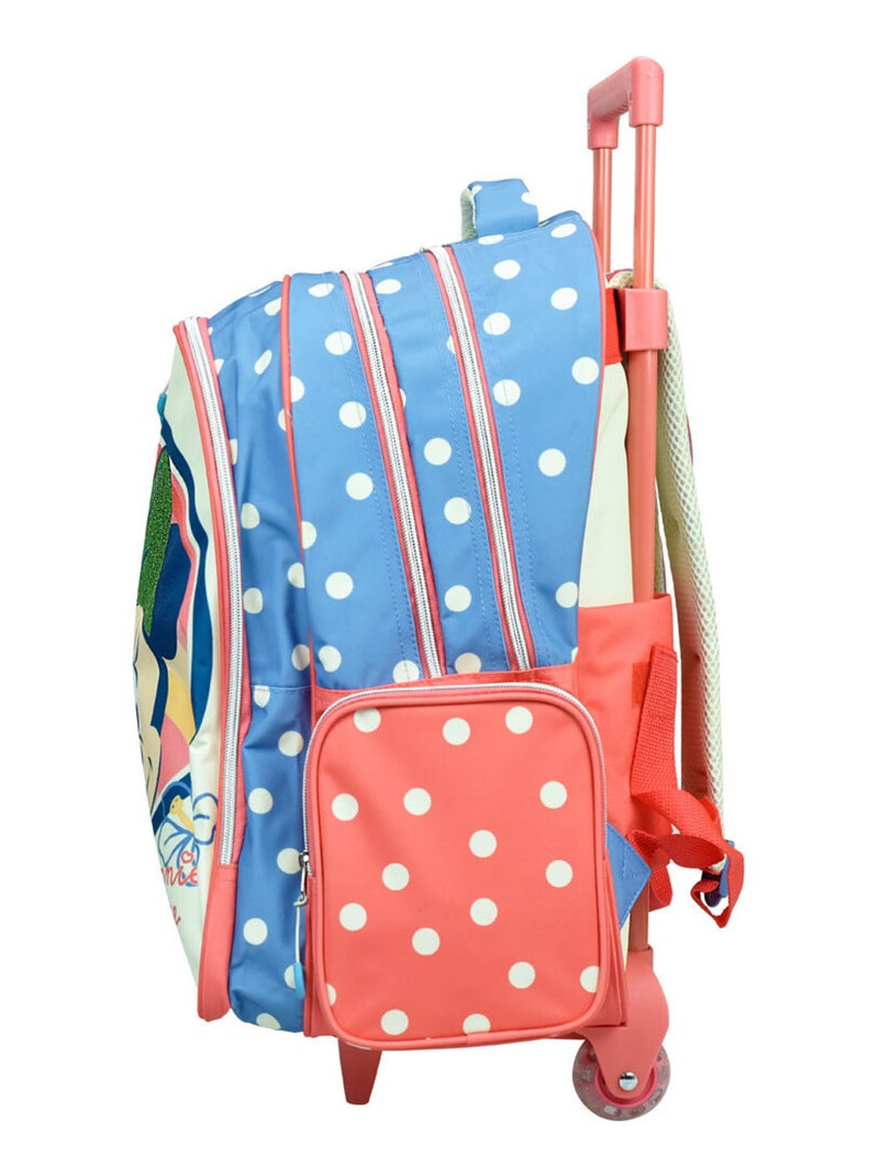 Rugzak op wieltjes - Bedrukt Minnie Flowers - Licentie Disney Roze/Multicolor - Kiabi