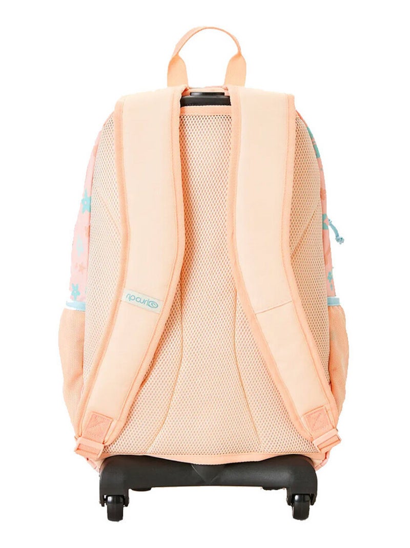 Rugzak op wieltjes - polyester premium - rip curl Roze - Kiabi
