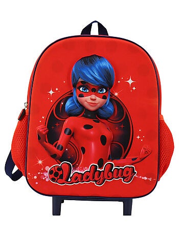 Rugzak op wieltjes 3D Miraculous Ladybug praktisch