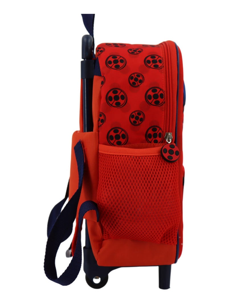 Rugzak op wieltjes 3D Miraculous Ladybug praktisch Rood - Kiabi