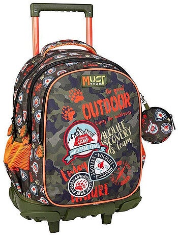 Rugzak op wieltjes 45 cm 3 vakken met ritssluiting outdoor - CMP