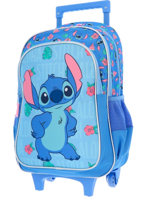 Rugzak op wieltjes 48 cm Lilo & Stitch Stitch Happy 2 vakken - Kiabi