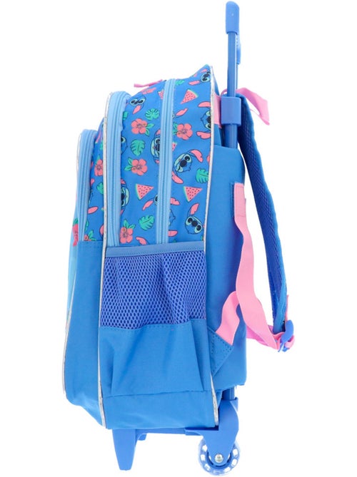 Rugzak op wieltjes 48 cm Lilo & Stitch Stitch Happy 2 vakken - Kiabi