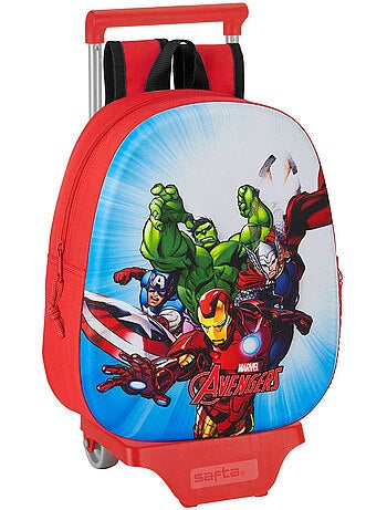 Rugzak op wieltjes Avengers polyester model 705 voor kleuters