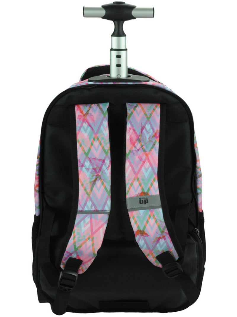 Rugzak op wieltjes – Back Me Up Pastel 2 vakken – 48 cm Multicolor - Kiabi