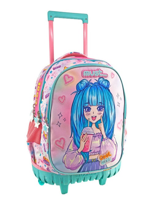 Rugzak op wieltjes Cool Girl Must 45 cm Trolley - Kiabi Rugzak op wieltjes Cool Girl Must 45 cm Trolley - Kiabi