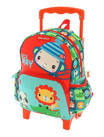 Rugzak op wieltjes Dieren Fisher Price voor kleuters – 30 cm