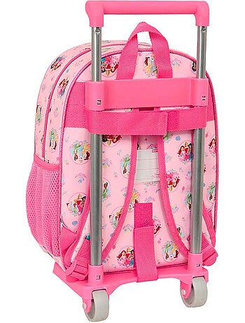 Rugzak op wieltjes Disney Princess 2 wieltjes 34 cm handgreep afneembaar