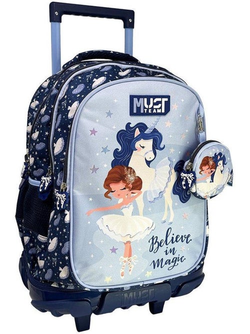 Rugzak op wieltjes eenhoorn en ballerine 45 cm - - Kiabi Rugzak op wieltjes eenhoorn en ballerine 45 cm - - Kiabi