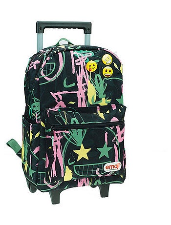 Rugzak op wieltjes Emoji Tag 46 cm Trolley Hoogwaardig