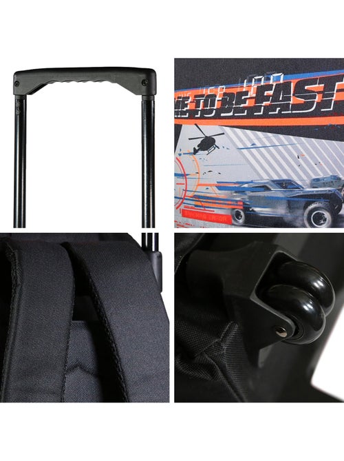 Rugzak op wieltjes – 'Fast and Furious' – 45 cm - Kiabi