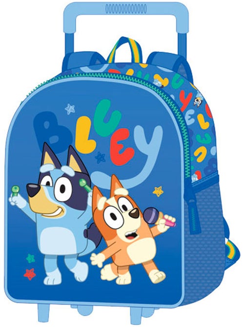 Rugzak op wieltjes Fiesta 32 cm design Bluey en Bingo BLUEY - Kiabi