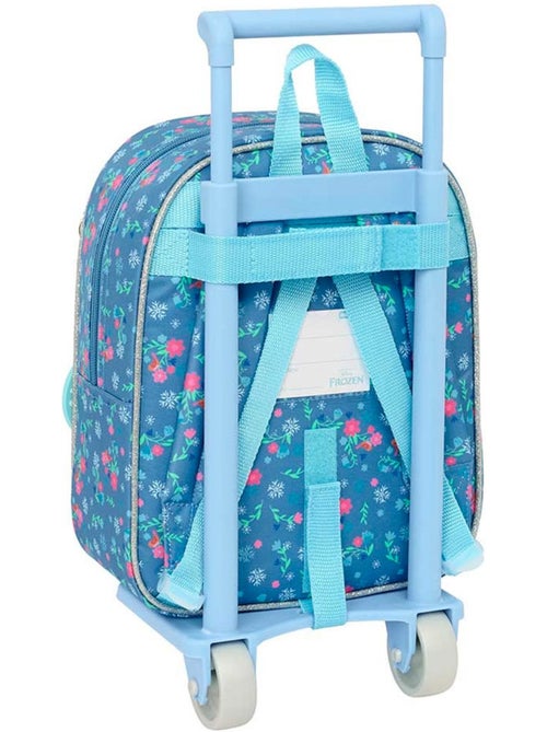 Rugzak op wieltjes Frozen met tas afneembaar 4 wieltjes 22x10x27 cm - Kiabi