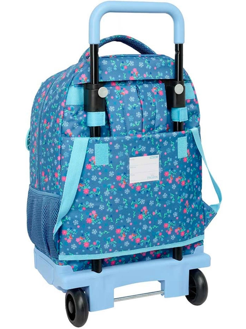 Rugzak op wieltjes Frozen Sisters 2 wieltjes 22 L textiel bedrukt Blauw - Kiabi