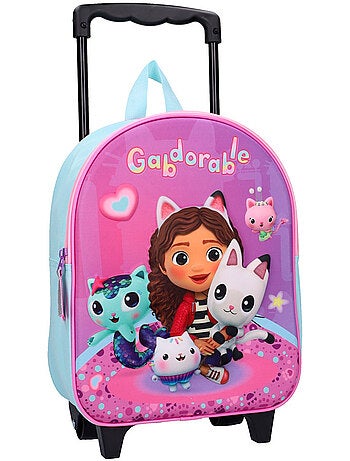 Rugzak op wieltjes – Gabby's poppenhuis 3D voor kleuters – 32 cm