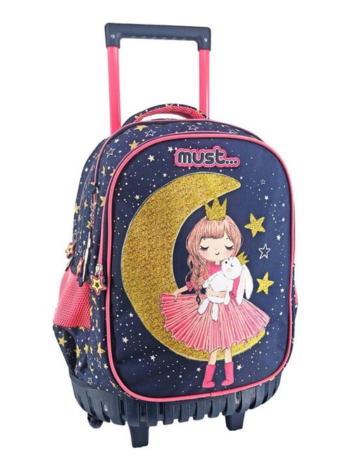 Rugzak op wieltjes Girl Moon Must 45 cm Trolley - Kiabi Rugzak op wieltjes Girl Moon Must 45 cm Trolley - Kiabi