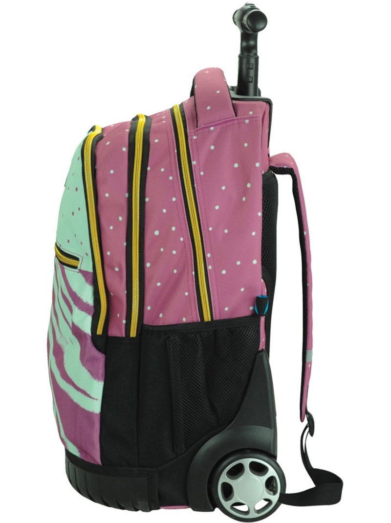 Rugzak op wieltjes 'Hallmark' – Trolley – 48 cm Lichtgroen - Kiabi